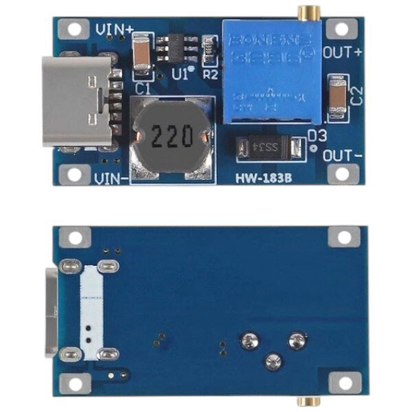 Преобразователь повышающий 2-24В 2А с разъёмом Type-C - № 3 Преобразователь повышающий 2-24В 2А с разъёмом Type-C - № 3