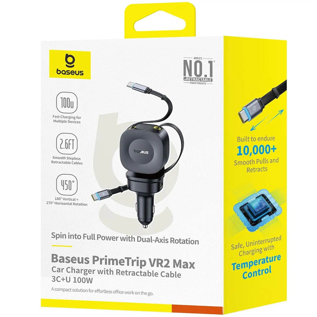 АЗУ Baseus C02066 PrimeTrip VR2 Max, С кабелем, Type-C, Черный - № 4 АЗУ Baseus C02066 PrimeTrip VR2 Max, С кабелем, Type-C, Черный - № 4