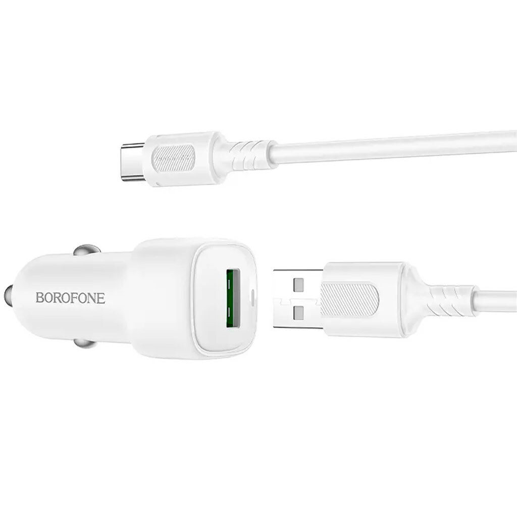 АЗУ Borofone BZ34 Cloud, С кабелем, Type-C, Белый - № 2 АЗУ Borofone BZ34 Cloud, С кабелем, Type-C, Белый - № 2