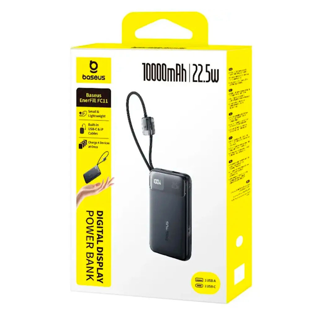 Портативная батарея (Power Bank) Baseus E0027R EnerFill FC11, 10000 mAh, Розовый - № 3 Портативная батарея (Power Bank) Baseus E0027R EnerFill FC11, 10000 mAh, Розовый - № 3