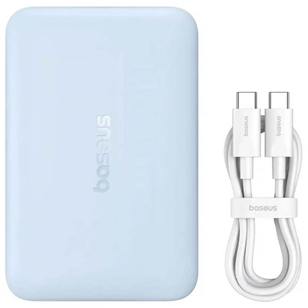 Портативная батарея (Power Bank) Baseus PPFM11-1022 EnerFill FM11 Ultra-Mini, 10000 mAh, Синий - № 4 Портативная батарея (Power Bank) Baseus PPFM11-1022 EnerFill FM11 Ultra-Mini, 10000 mAh, Синий - № 4