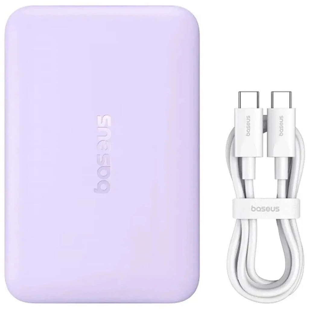 Портативная батарея (Power Bank) Baseus PPFM11-1022 EnerFill FM11 Ultra-Mini, 10000 mAh, Фиолетовый - № 5 Портативная батарея (Power Bank) Baseus PPFM11-1022 EnerFill FM11 Ultra-Mini, 10000 mAh, Фиолетовый - № 5