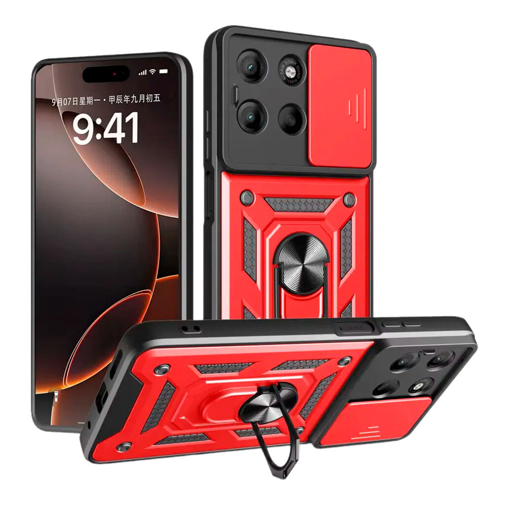 Чехол (накладка) Motorola Edge 60 / Edge 60 Fusion, Armor Guard Shield, Красный - № 1 Чехол (накладка) Motorola Edge 60 / Edge 60 Fusion, Armor Guard Shield, Красный - № 1