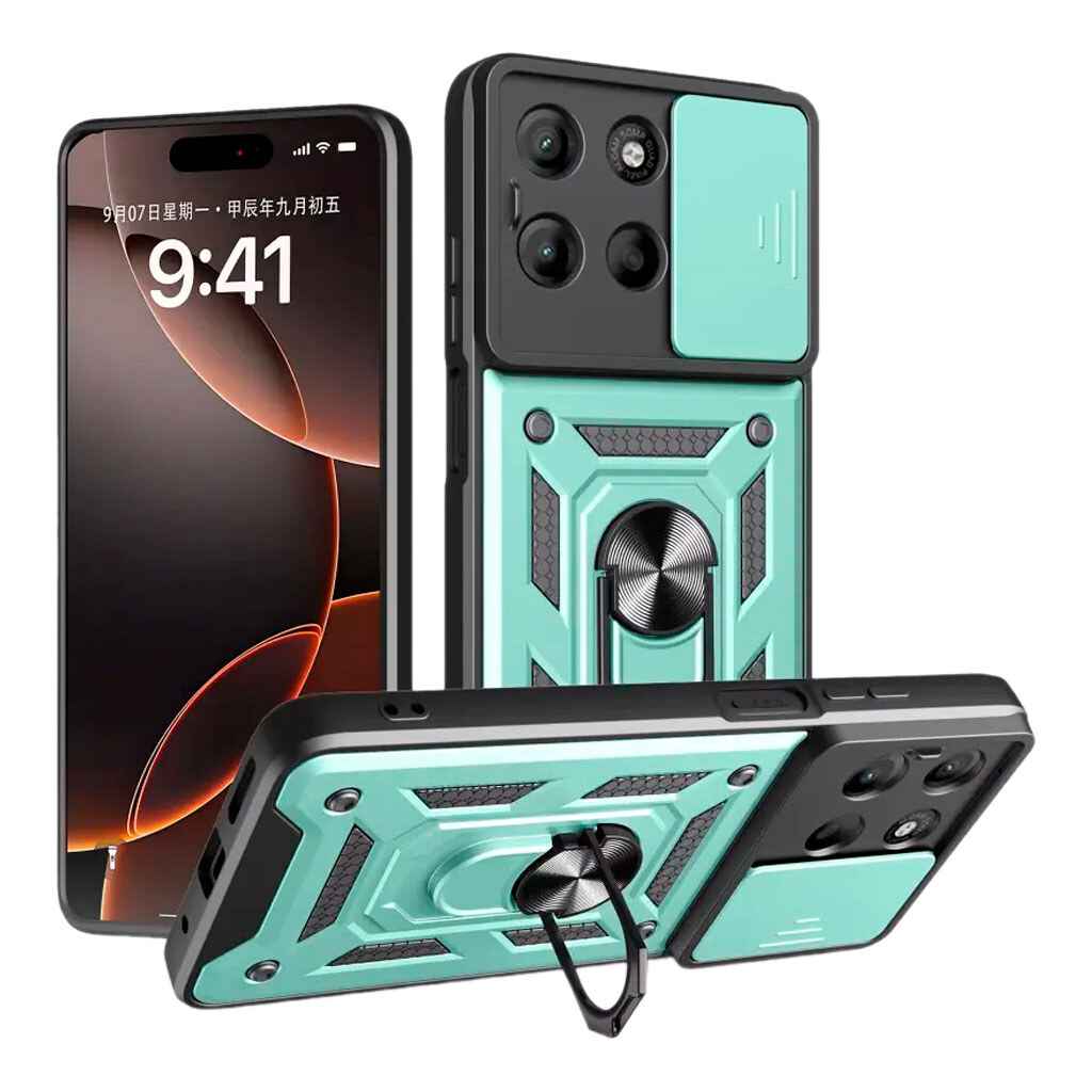 Чехол (накладка) Motorola XT2521 Moto G15, Armor Guard Shield, Зеленый - № 1 Чехол (накладка) Motorola XT2521 Moto G15, Armor Guard Shield, Зеленый - № 1