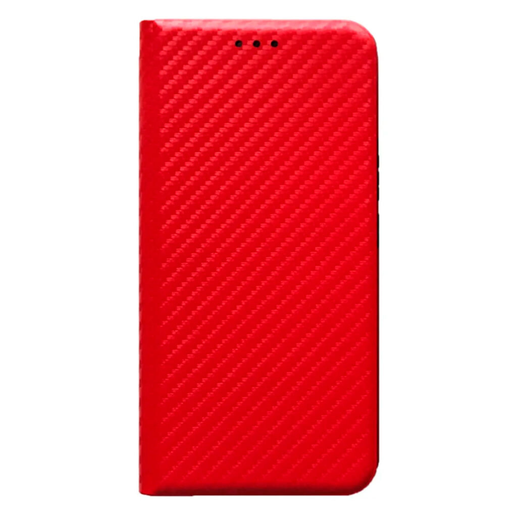 Чехол (книжка) Xiaomi Redmi Note 15 Pro, Carbon Case, Красный - № 1 Чехол (книжка) Xiaomi Redmi Note 15 Pro, Carbon Case, Красный - № 1