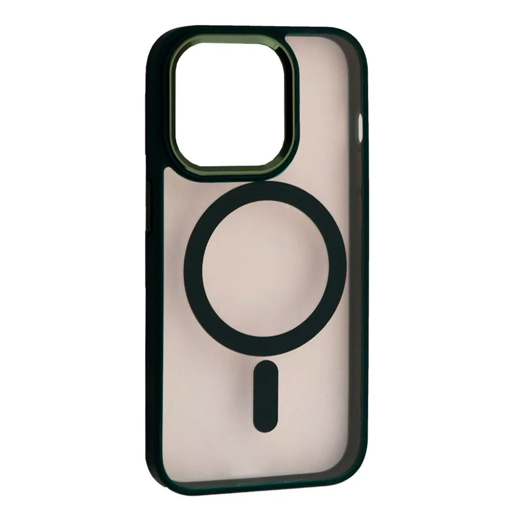 Чехол (накладка) Apple iPhone 14 Pro Max, Cristal Guard, MagSafe, Dark Green, Зеленый - № 1 Чехол (накладка) Apple iPhone 14 Pro Max, Cristal Guard, MagSafe, Dark Green, Зеленый - № 1
