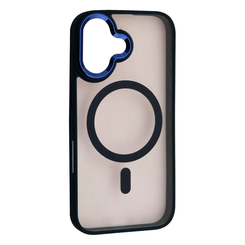 Чехол (накладка) Apple iPhone 16, Cristal Guard, MagSafe, Dark Blue, Синий - № 1 Чехол (накладка) Apple iPhone 16, Cristal Guard, MagSafe, Dark Blue, Синий - № 1
