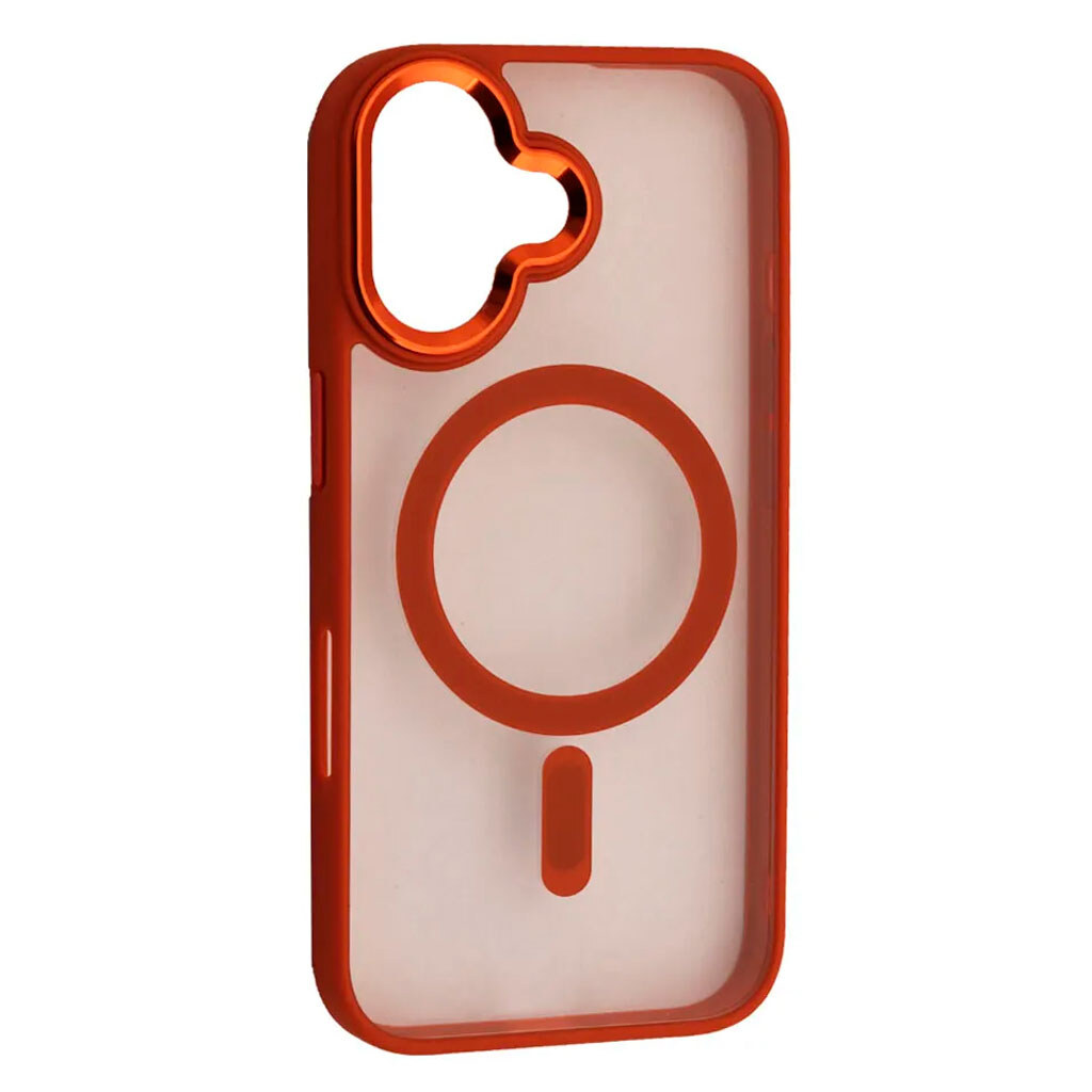 Чехол (накладка) Apple iPhone 16, Cristal Guard, MagSafe, Оранжевый - № 1 Чехол (накладка) Apple iPhone 16, Cristal Guard, MagSafe, Оранжевый - № 1