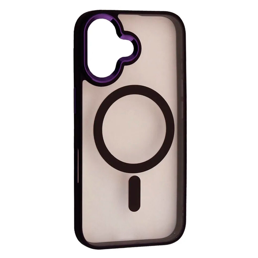 Чехол (накладка) Apple iPhone 16, Cristal Guard, MagSafe, Фиолетовый - № 1 Чехол (накладка) Apple iPhone 16, Cristal Guard, MagSafe, Фиолетовый - № 1