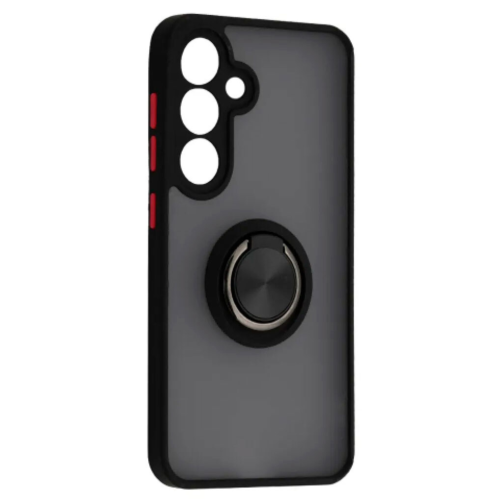Чехол (накладка) Samsung Galaxy S25 Plus, Goospery Ring Case, Черный - № 1 Чехол (накладка) Samsung Galaxy S25 Plus, Goospery Ring Case, Черный - № 1
