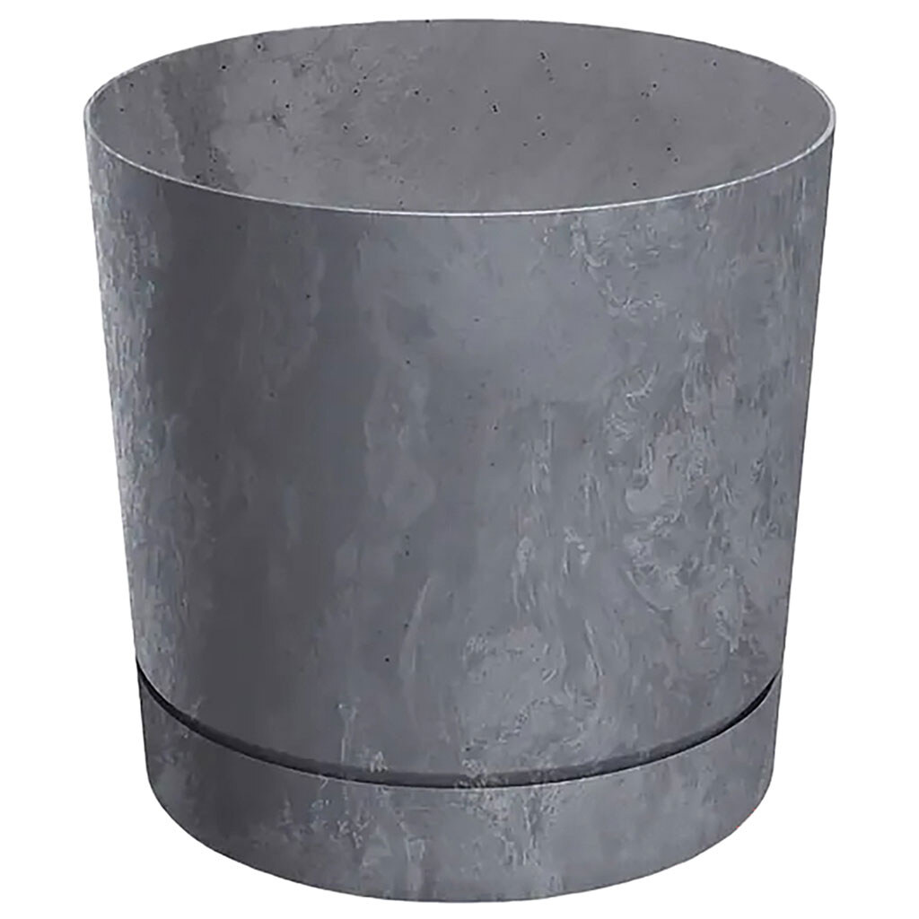 Цветочный горшок с подставкой Prosperplast Tubo P Beton Effect, микс, d=130 мм - № 1 Цветочный горшок с подставкой Prosperplast Tubo P Beton Effect, микс, d=130 мм - № 1