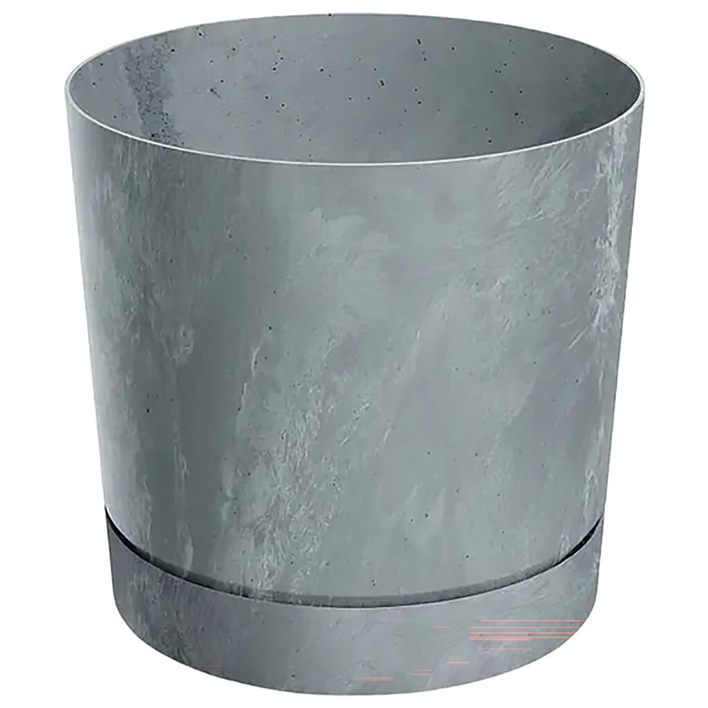 Цветочный горшок с подставкой Prosperplast Tubo P Beton Effect, микс, d=130 мм - № 3 Цветочный горшок с подставкой Prosperplast Tubo P Beton Effect, микс, d=130 мм - № 3