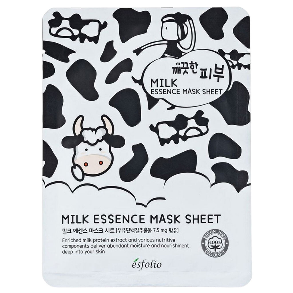 Маска для лица тканевая Esfolio Pure Skin с молоком, 25 мл - № 1 Маска для лица тканевая Esfolio Pure Skin с молоком, 25 мл - № 1