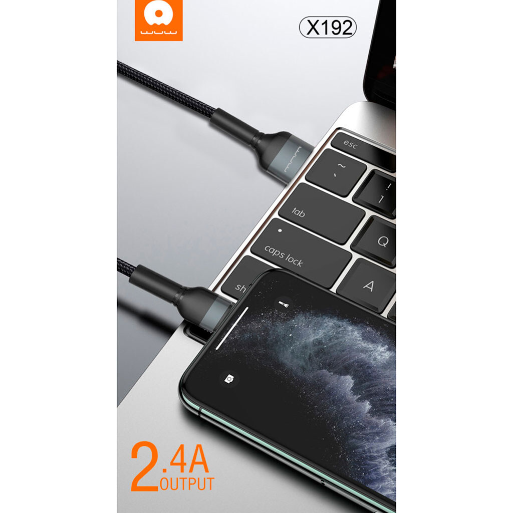 USB кабель WUW X192, MicroUSB, 2.0 м., Черный - № 2 USB кабель WUW X192, MicroUSB, 2.0 м., Черный - № 2