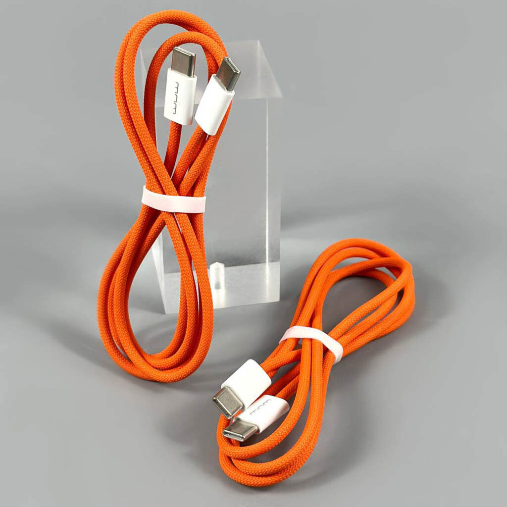 USB кабель WUW X200, Type-C, 1.0 м., Оранжевый - № 2 USB кабель WUW X200, Type-C, 1.0 м., Оранжевый - № 2