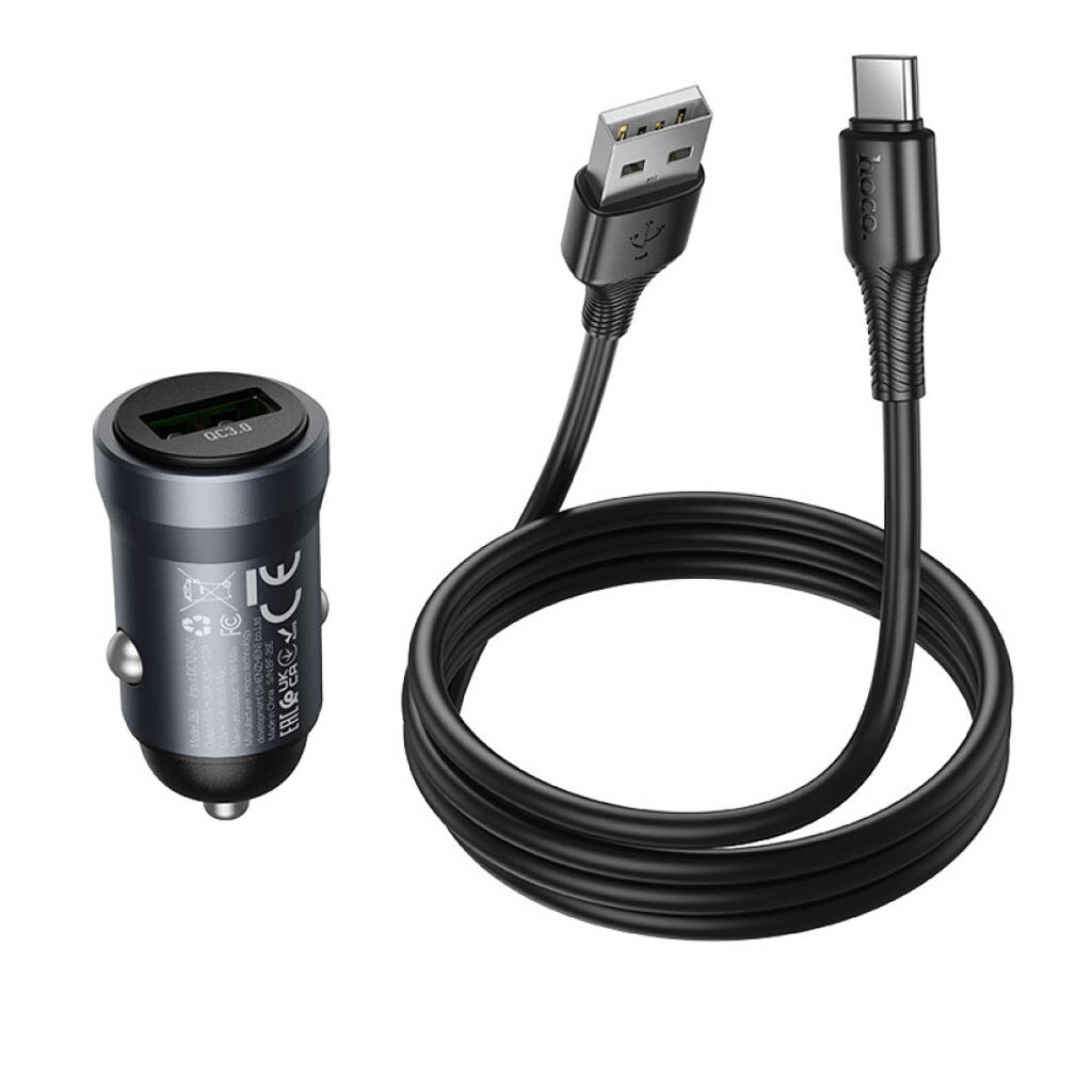 АЗУ Hoco Z62 Energy, С кабелем, Type-C, Серый - № 3 АЗУ Hoco Z62 Energy, С кабелем, Type-C, Серый - № 3