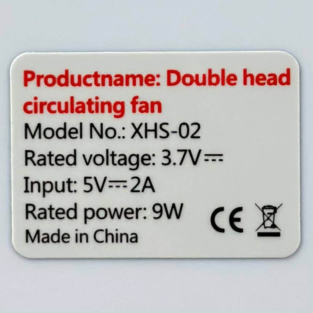 Вентилятор настольный XHS-02 Square Fan, Белый - № 4 Вентилятор настольный XHS-02 Square Fan, Белый - № 4