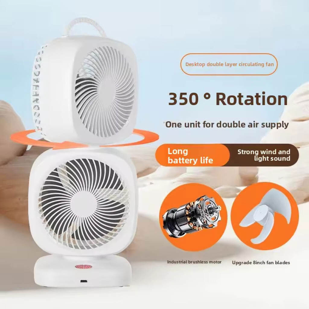 Вентилятор настольный XHS-02 Square Fan, Белый - № 8 Вентилятор настольный XHS-02 Square Fan, Белый - № 8
