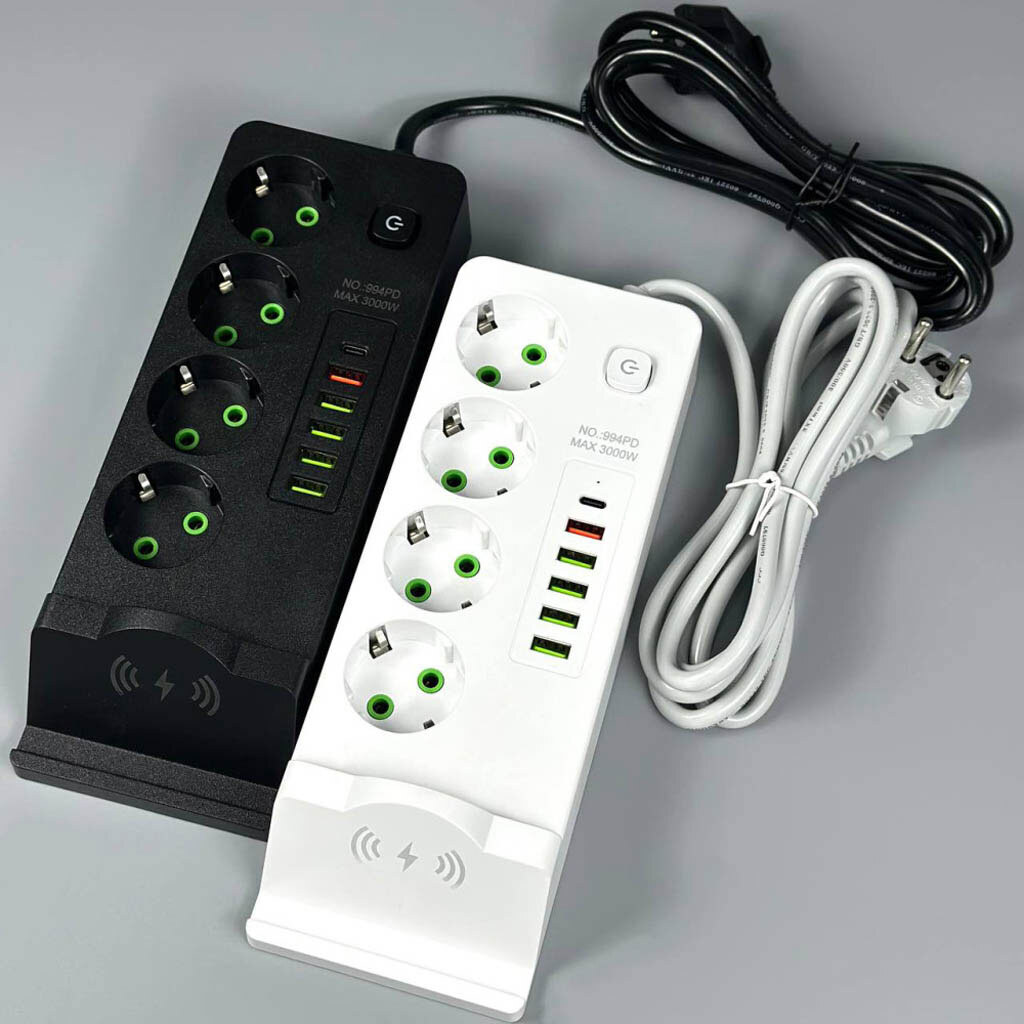 Сетевой удлинитель Power Socket 994PD, 2.0 м., Белый - № 2 Сетевой удлинитель Power Socket 994PD, 2.0 м., Белый - № 2