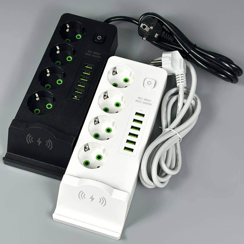 Сетевой удлинитель Power Socket 994U, 2.0 м., Черный - № 2 Сетевой удлинитель Power Socket 994U, 2.0 м., Черный - № 2