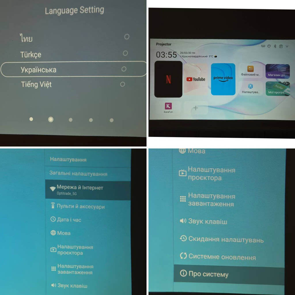 Проектор K8-KTV, Белый - № 7 Проектор K8-KTV, Белый - № 7