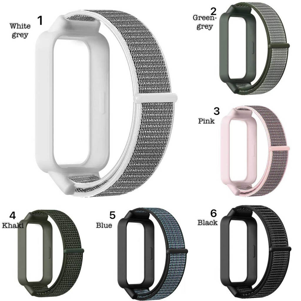 Ремешок Xiaomi Mi Smart Band 9 Active, Nylon, Черный - № 7 Ремешок Xiaomi Mi Smart Band 9 Active, Nylon, Черный - № 7