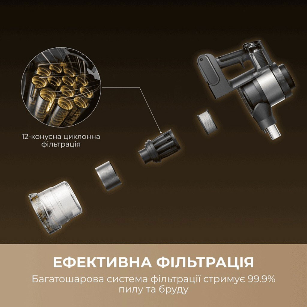 Аккумуляторный пылесос Mova S7, Черный - № 6 Аккумуляторный пылесос Mova S7, Черный - № 6