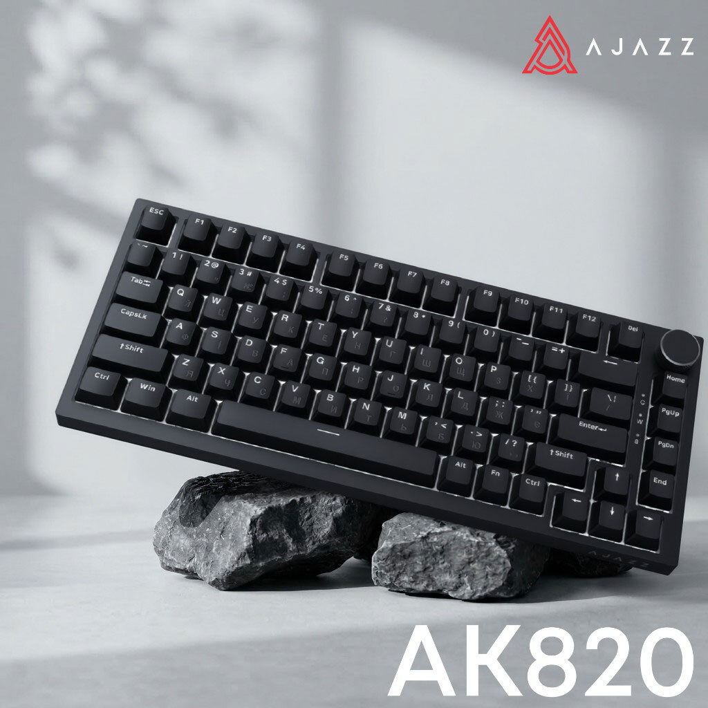 Клавиатура Ajazz AK820, Черный - № 7 Клавиатура Ajazz AK820, Черный - № 7