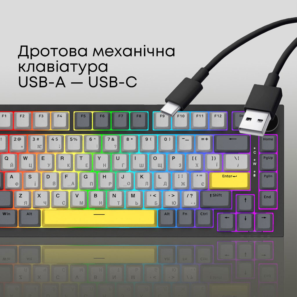 Клавиатура Ajazz AK820, Черный - № 13 Клавиатура Ajazz AK820, Черный - № 13