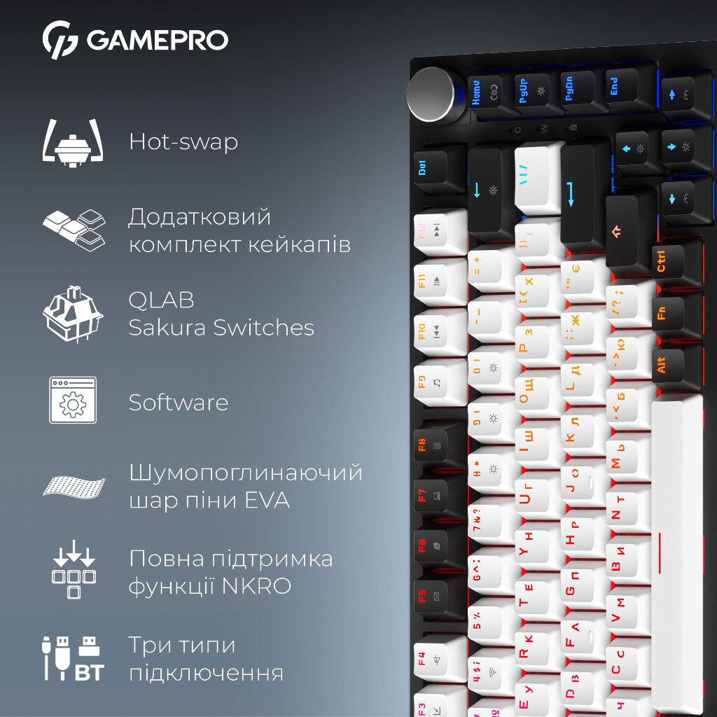 Клавиатура GamePro Asgard Valhalla, Черный - № 18 Клавиатура GamePro Asgard Valhalla, Черный - № 18