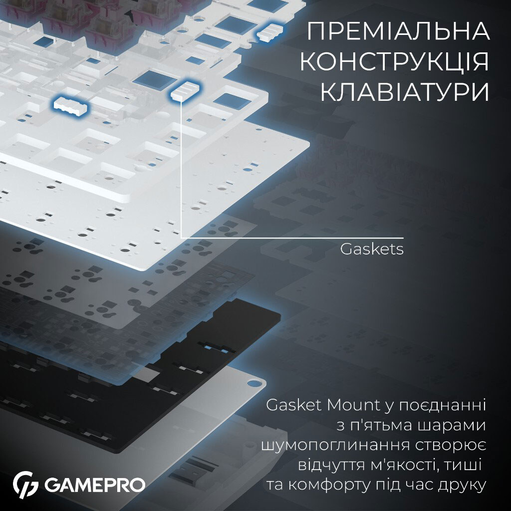 Клавиатура GamePro Asgard Valhalla, Белый - № 11 Клавиатура GamePro Asgard Valhalla, Белый - № 11