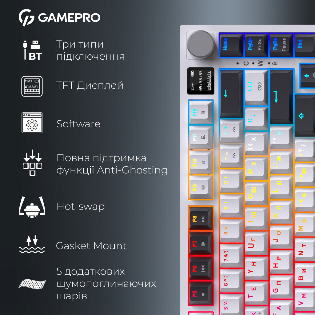 Клавиатура GamePro Asgard Valhalla, Белый - № 18 Клавиатура GamePro Asgard Valhalla, Белый - № 18