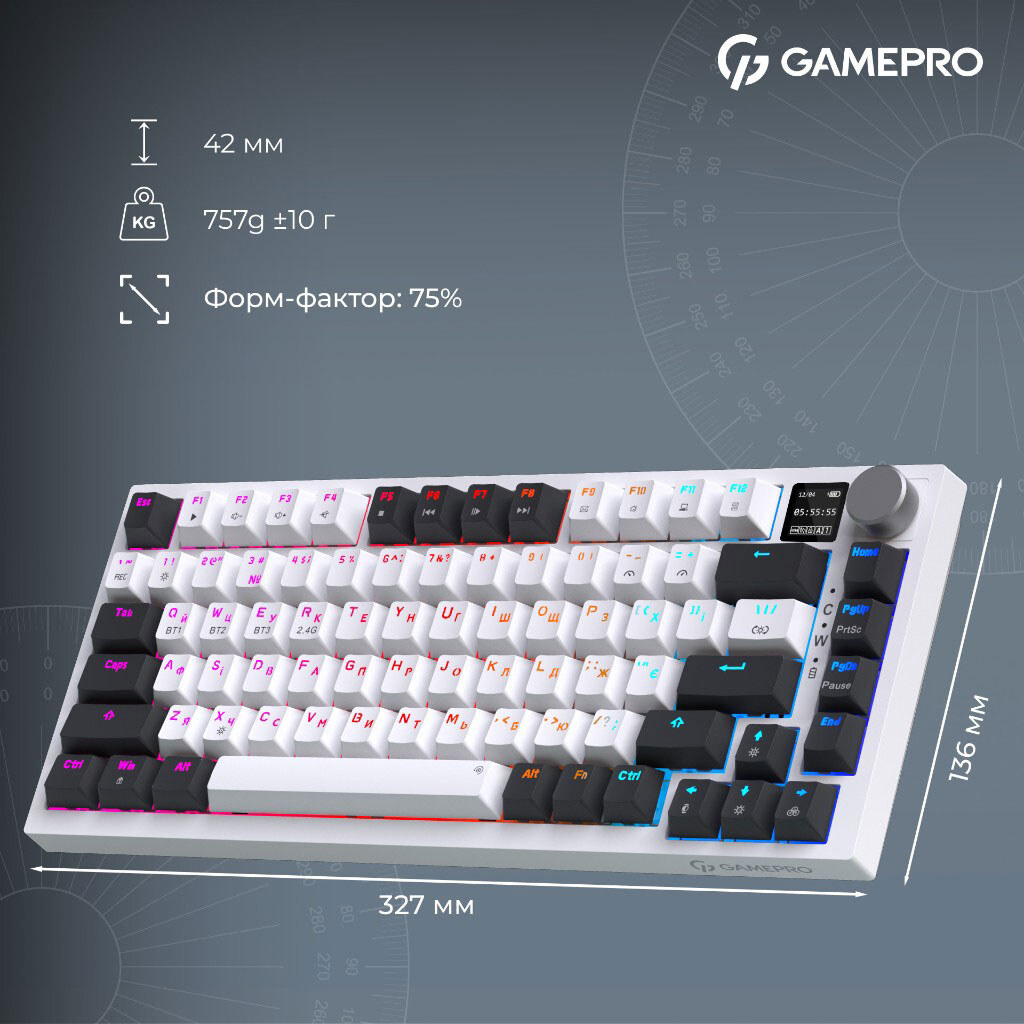 Клавиатура GamePro Asgard Valhalla, Белый - № 19 Клавиатура GamePro Asgard Valhalla, Белый - № 19