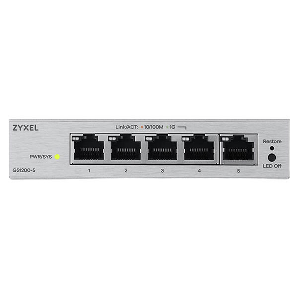 Коммутатор ZYXEL GS1200-5, Серый - № 1 Коммутатор ZYXEL GS1200-5, Серый - № 1