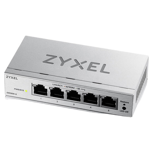 Коммутатор ZYXEL GS1200-5, Серый - № 2 Коммутатор ZYXEL GS1200-5, Серый - № 2