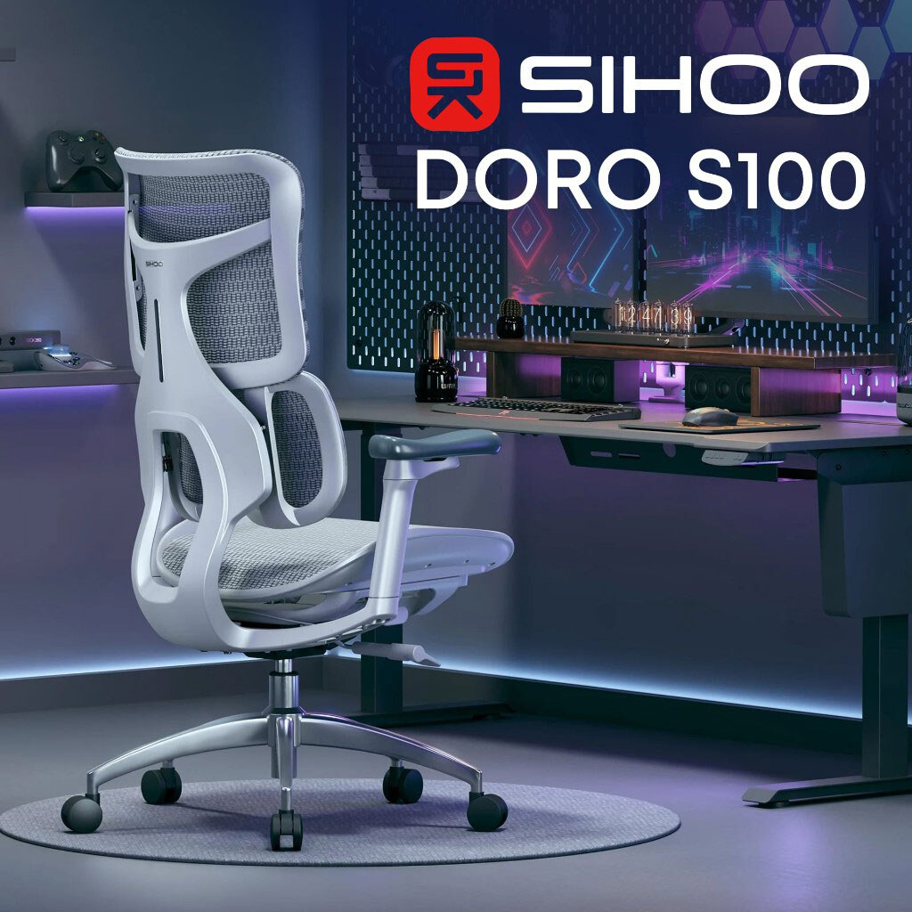 Офисное кресло Sihoo Doro S100 Mesh, Белый - № 8 Офисное кресло Sihoo Doro S100 Mesh, Белый - № 8