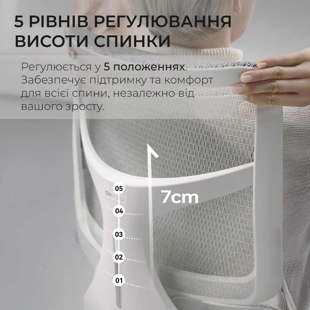 Офисное кресло Sihoo Doro S100 Mesh, Белый - № 10 Офисное кресло Sihoo Doro S100 Mesh, Белый - № 10