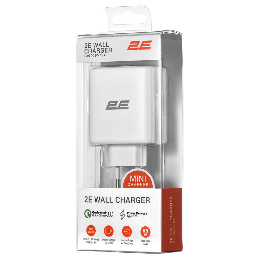 СЗУ 2E 2E-WC3USB65W-W, Белый - № 4 СЗУ 2E 2E-WC3USB65W-W, Белый - № 4