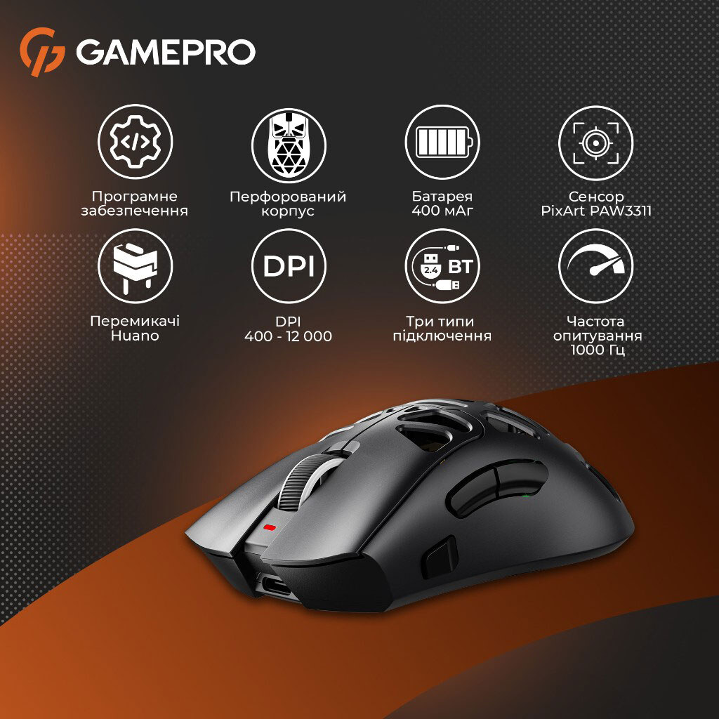 Мышь GamePro Genesis Spider, Черный - № 15 Мышь GamePro Genesis Spider, Черный - № 15