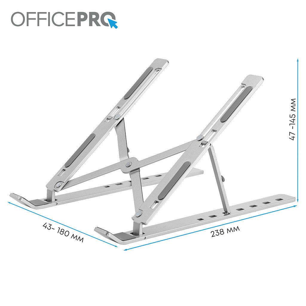 Подставка для ноутбука OfficePro LS321S, Серый - № 9 Подставка для ноутбука OfficePro LS321S, Серый - № 9