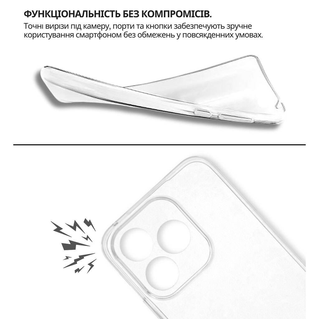 Чехол (накладка) Huawei Honor 400 Lite, BeCover, Прозрачный - № 4 Чехол (накладка) Huawei Honor 400 Lite, BeCover, Прозрачный - № 4