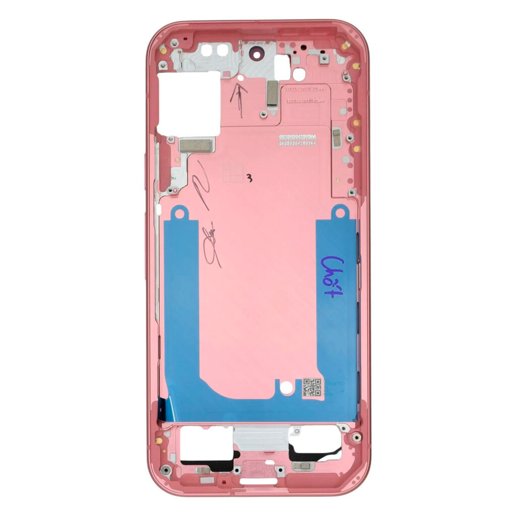 Средняя часть Google Pixel 9, Розовый - № 1 Средняя часть Google Pixel 9, Розовый - № 1