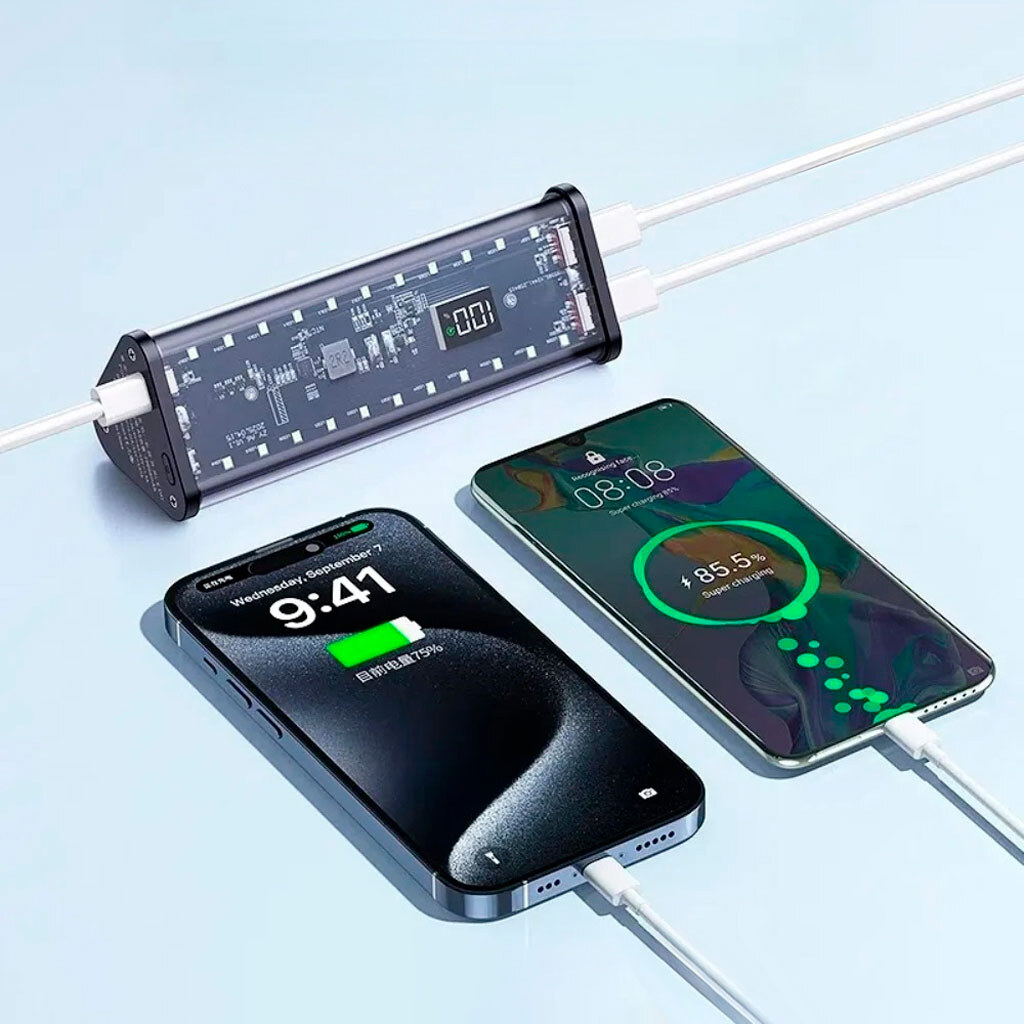 Корпус Multi-powerbank A6, Прозрачный - № 2 Корпус Multi-powerbank A6, Прозрачный - № 2
