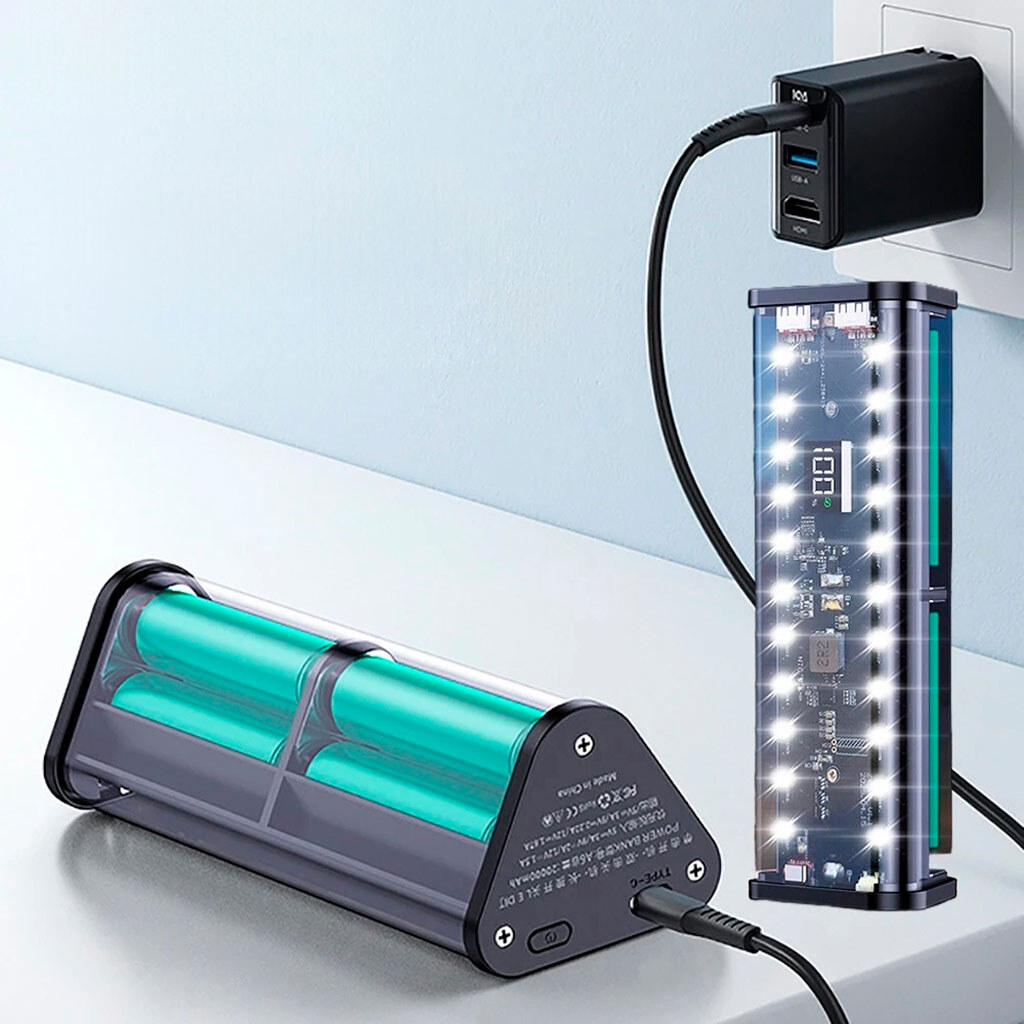 Корпус Multi-powerbank A6, Прозрачный - № 10 Корпус Multi-powerbank A6, Прозрачный - № 10