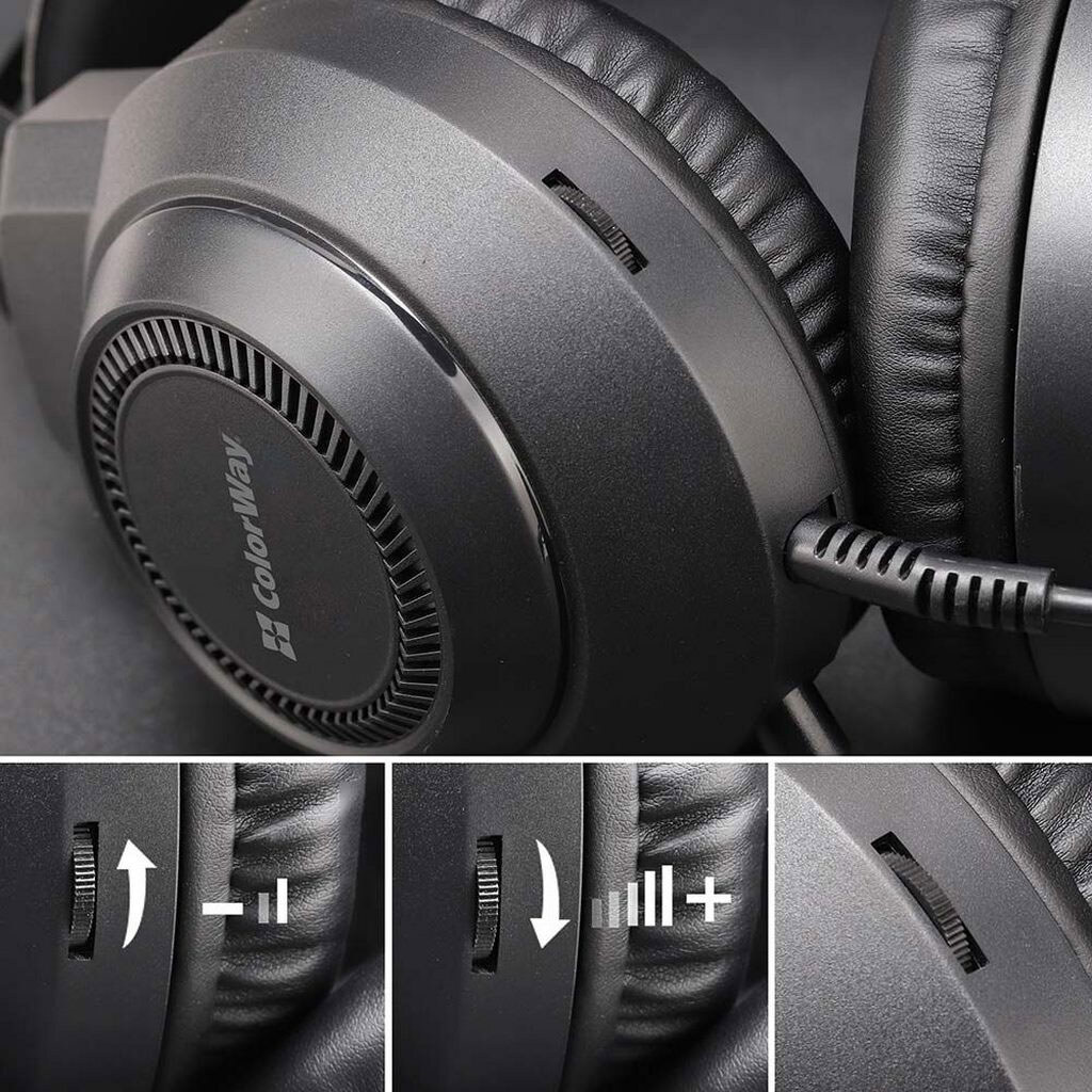 Наушники СolorWay BlazeCore, С микрофоном, Черный - № 4 Наушники СolorWay BlazeCore, С микрофоном, Черный - № 4