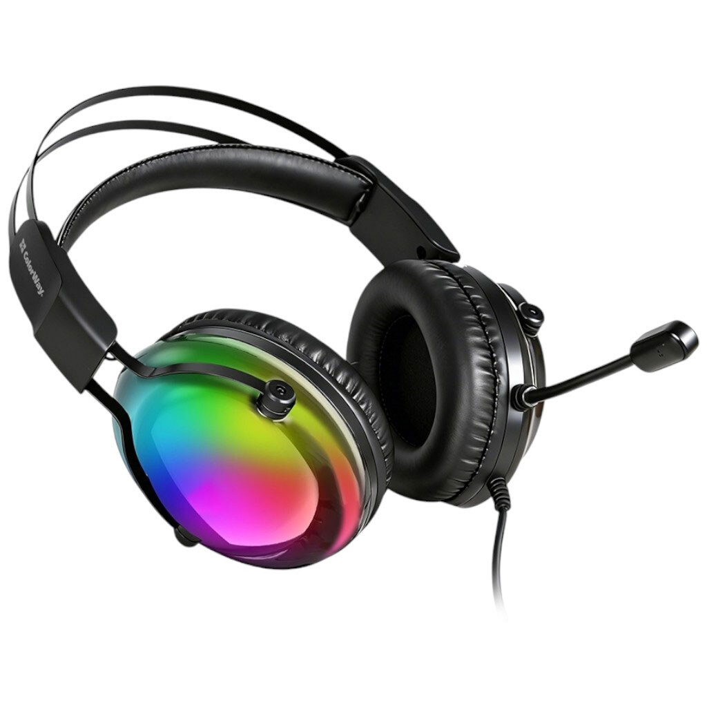 Наушники СolorWay Firestrike RGB, С микрофоном, Черный - № 2 Наушники СolorWay Firestrike RGB, С микрофоном, Черный - № 2
