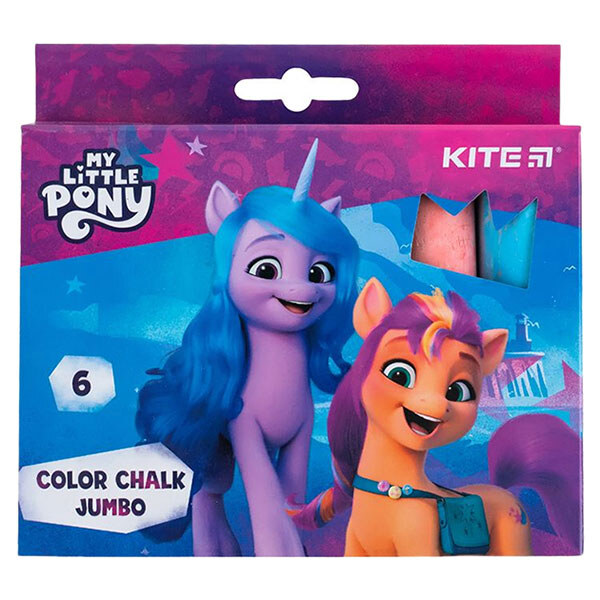Мел цветной "Jumbo: My Little Pony", 6 цв., Kite - № 1 Мел цветной "Jumbo: My Little Pony", 6 цв., Kite - № 1