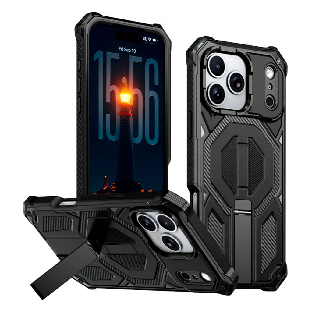 Чехол (накладка) Apple iPhone 17 Pro Max, Armor Case, MagSafe, Черный - № 1 Чехол (накладка) Apple iPhone 17 Pro Max, Armor Case, MagSafe, Черный - № 1