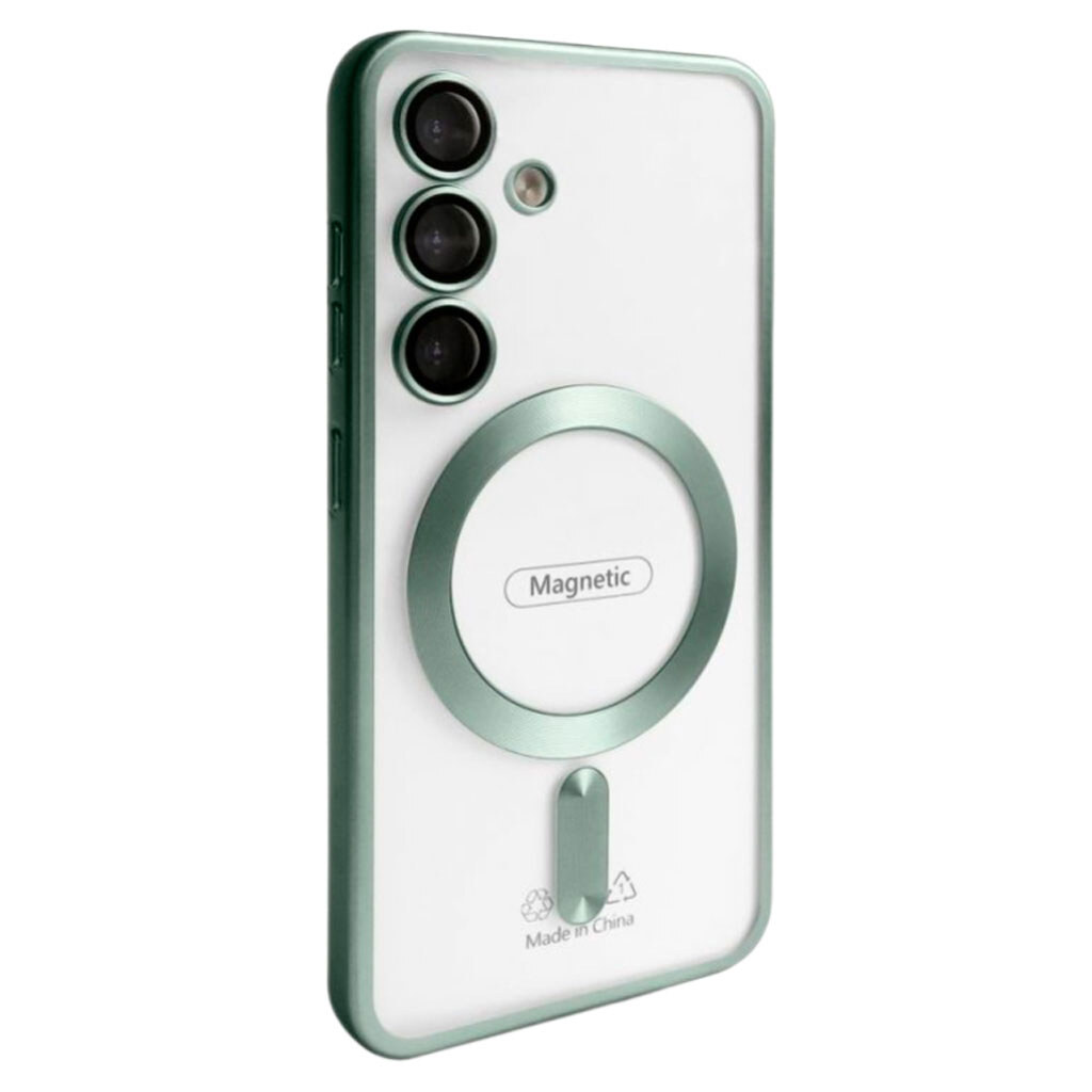 Чехол (накладка) Samsung Galaxy S26 / Galaxy S26 Pro, Metallic Full Camera, MagSafe, Mint-Green Matte, Зеленый - № 1 Чехол (накладка) Samsung Galaxy S26 / Galaxy S26 Pro, Metallic Full Camera, MagSafe, Mint-Green Matte, Зеленый - № 1