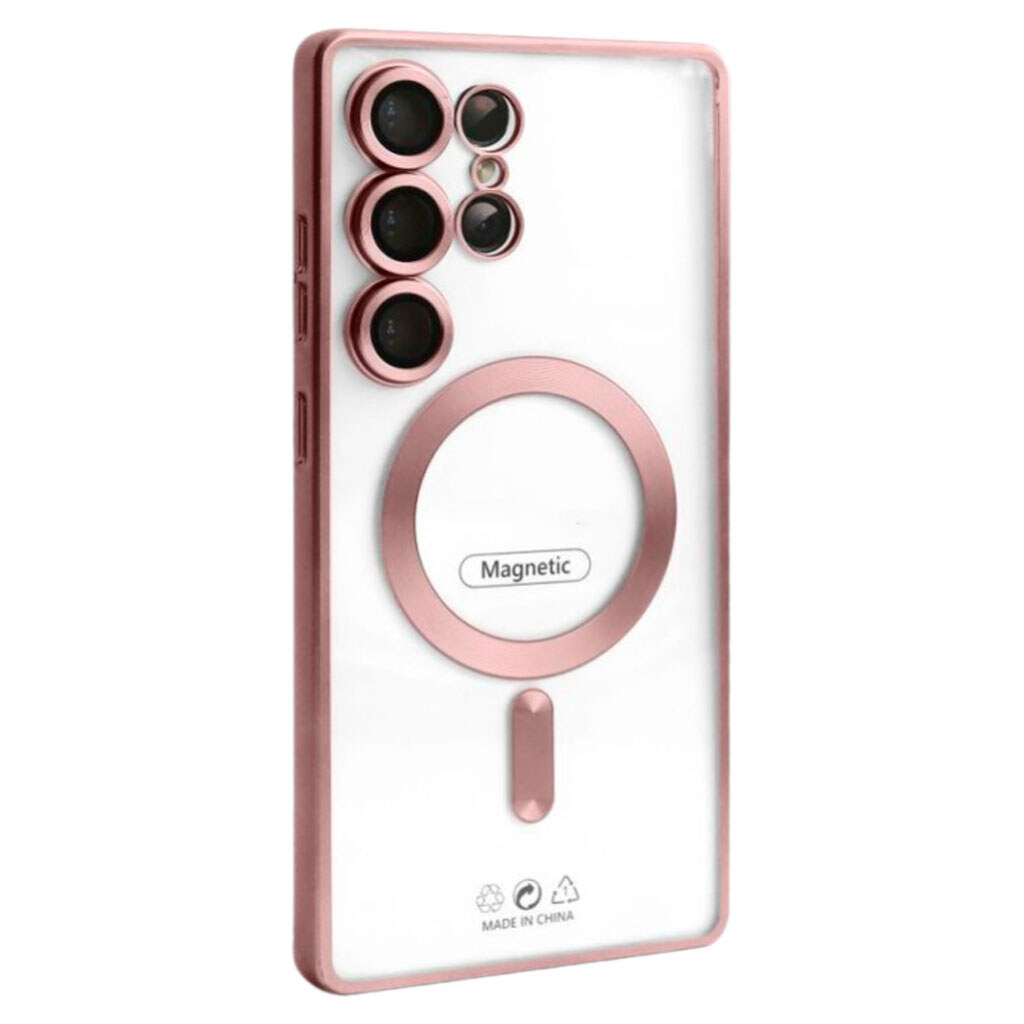 Чехол (накладка) Samsung Galaxy S26 Ultra, Metallic Full Camera, MagSafe, Pink Matte, Розовый - № 1 Чехол (накладка) Samsung Galaxy S26 Ultra, Metallic Full Camera, MagSafe, Pink Matte, Розовый - № 1